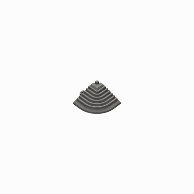 Pièce d'angle de finition pour carrelage clic 18 mm  | gris oscure