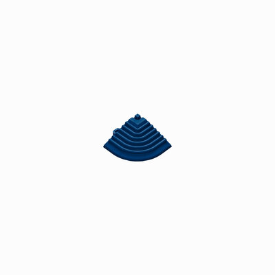 Pièce d'angle de finition pour carrelage clic 18 mm  | bleu oscure