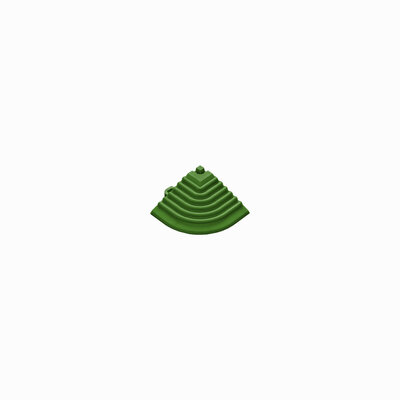 Pièce d'angle de finition pour carrelage clic 18 mm  | vert