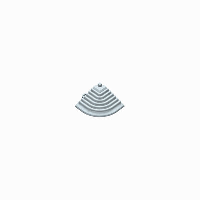 Pièce d'angle de finition pour carrelage clic 18 mm  | gris clair