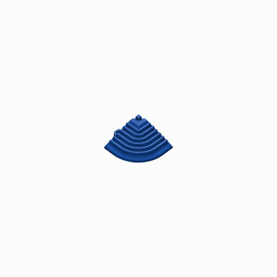 Pièce d'angle de finition pour carrelage clic 18 mm  | bleu reflexe