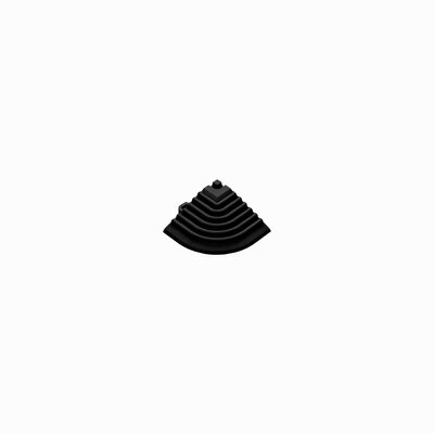 Pièce d'angle de finition pour carrelage clic 18 mm  | noir