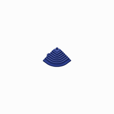 Pièce d'angle de finition pour carrelage clic 18 mm  |bleu outremer