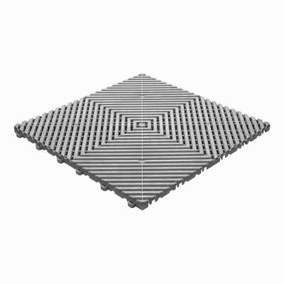 BoDeck Grid sol de balcon 18 mm – dalles ouvertes |Gris-Alu