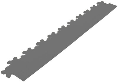 Chant de finition droit pour 7 mm dalles clic PVC gris