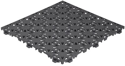 BoStara sol de balcon 12 mm – dalles ouvertes | gris foncé