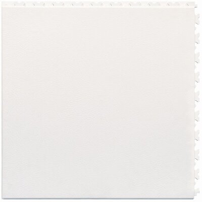 TaraLock Dalle PVC Clipsable Garage 7 mm – blanc - connexion dissimulée 