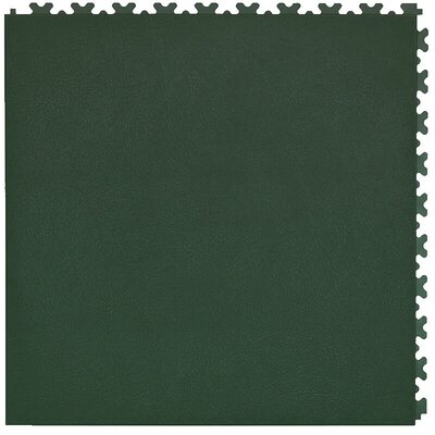 TaraLock Dalle PVC Clipsable Garage 7 mm – vert - connexion dissimulée 