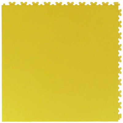 TaraLock Dalle PVC Clipsable Garage 7 mm – jaune - connexion dissimulée 