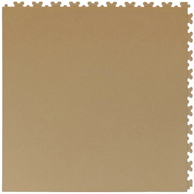 TaraLock Dalle PVC Clipsable Garage 7 mm –beige- connexion dissimulée 