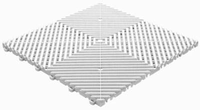 BoDeck sol de garage 18 mm – blanc - dalles ouvertes