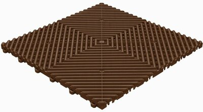 BoDeck sol de garage 18 mm-brun-dalles ouvertes