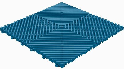 BoDeck sol de garage 18 mm-bleu-dalles ouvertes