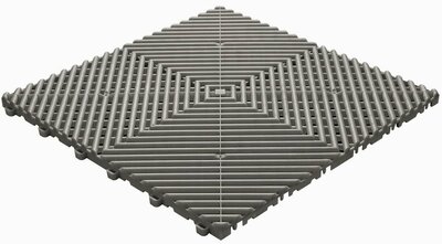 BoDeck sol de garage 18 mm-gris-brun-dalles ouvertes