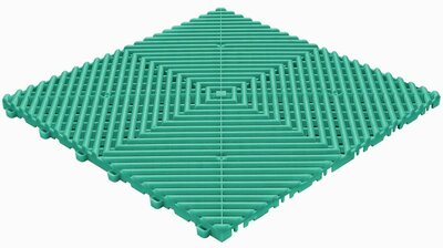 BoDeck sol de garage 18 mm-turquoise-dalles ouvertes