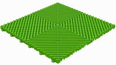 BoDeck sol de garage 18 mm-jaune-vert-dalles ouvertes
