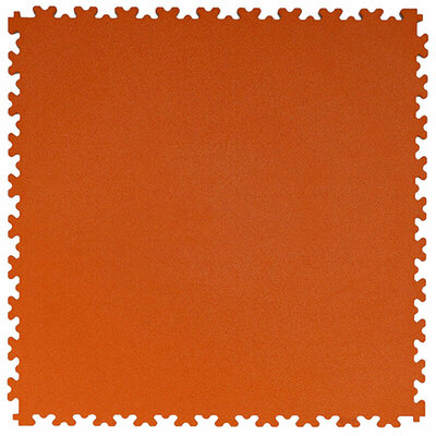 BoSepta-Dalle-PVC-Clipsable-Garage–7 mm-orange-légèrement structurée 