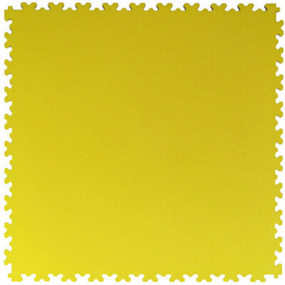 BoSepta-Dalle-PVC-Clipsable-Garage–7 mm-jaune-légèrement structurée 