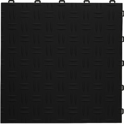 Dalles-de-garage-BoDiamond-18 mm–noir-motif tôle larmée 