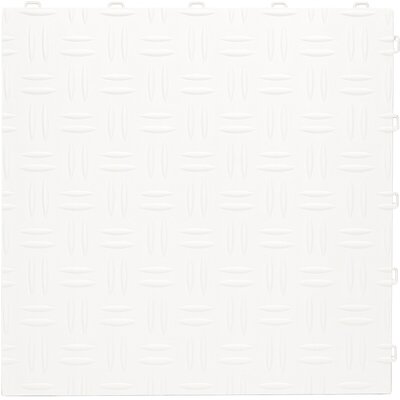 Dalles-de-garage-BoDiamond-18 mm–blanc-motif tôle larmée 