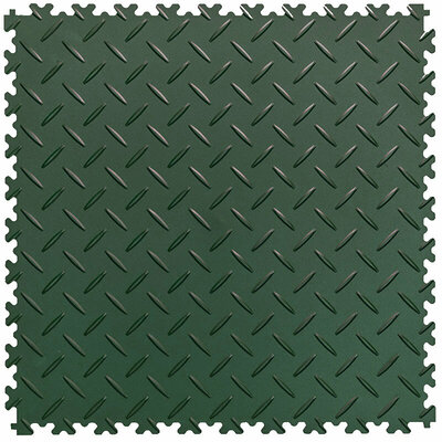 BoSepta Dalle PVC Clipsable Garage –7mm-vert-plaque-striee