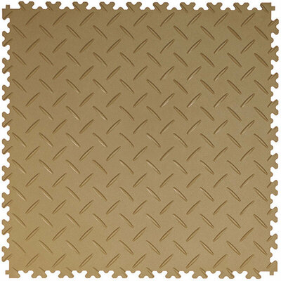 BoSepta Dalle PVC Clipsable Garage –7mm-beige-plaque-striee
