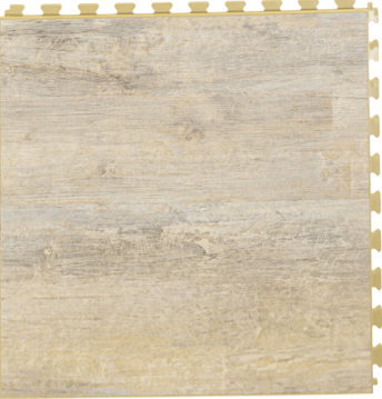 BoTiendra dalle clipsable design en PVC pour sol de garage - aspect-bois- Vintage Ash