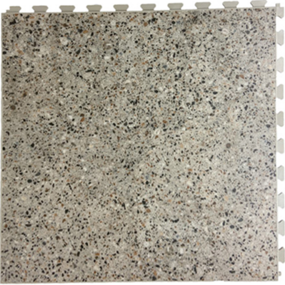 BoTiendra dalle clipsale design en PVC pour sol de garage - aspect -béton-Polished Concrete