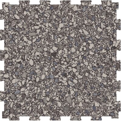 RockFit dalles de garage en PVC clipsables - 6,5 mm - terrazzo gris