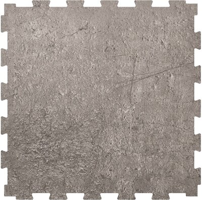 RockFit dalles de garage en PVC clipsables - 6,5 mm - béton-gris