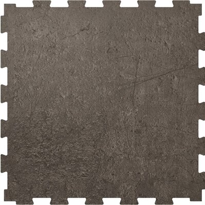 RockFit dalles de garage en PVC clipsables - 6,5 mm - béton-noir
