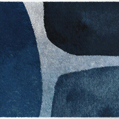 Tapis d’intérieur ColorStar Artist – bleu marine – 85x150 cm