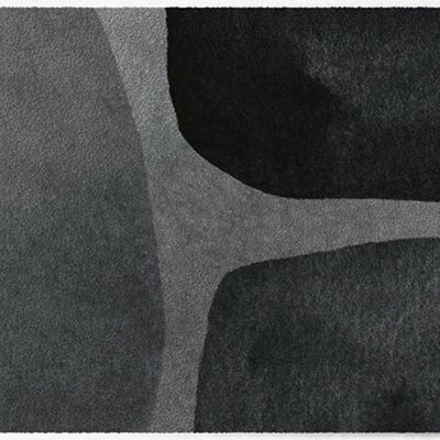 Tapis d’intérieur ColorStar Artist – noir  – 85x115 cm