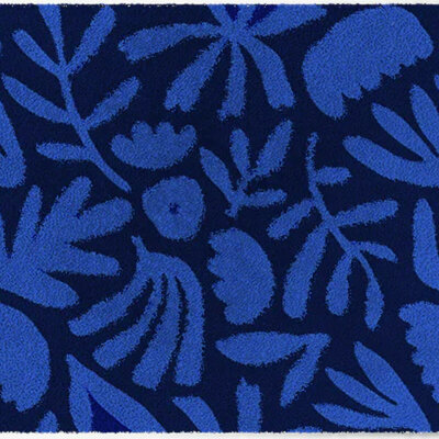 Tapis d’intérieur ColorStar-Lagoon- bleu-marine–85x150 cm