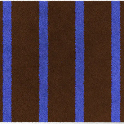 Tapis d’intérieur ColorStar-Lines-marron-bleu-royal–85x115 cm