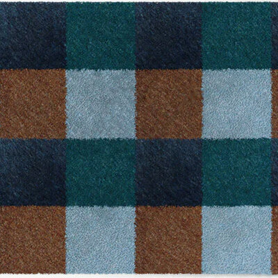 Tapis d’intérieur ColorStar-London-bleu-gris-brun–85x115 cm