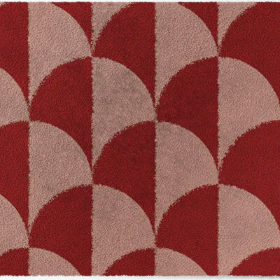 Tapis d’intérieur ColorStar-Scales-rose-rouge–85x150 cm