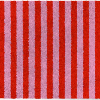 Tapis d’intérieur ColorStar-Stripes-rose-rouge–85x115 cm