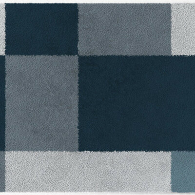 Tapis d’intérieur ColorStar Blocks – gris froid – 85x115 cm