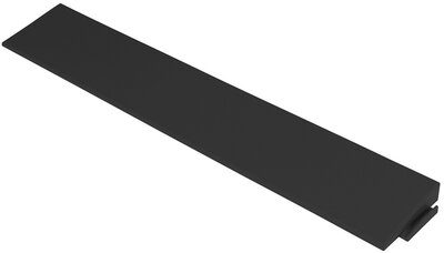 Chant de finition droit pour dalles clipsable BoVersa 12 mm Noir