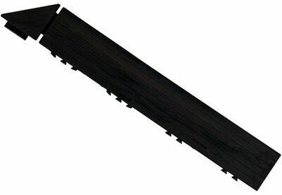 Pièce d'angle de finition pour carrelage clic BoFudra 12 mm Noir