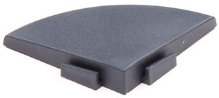 Pièce d'angle de finition pour carrelage clic BoTerra 10 mm Gris Oscure